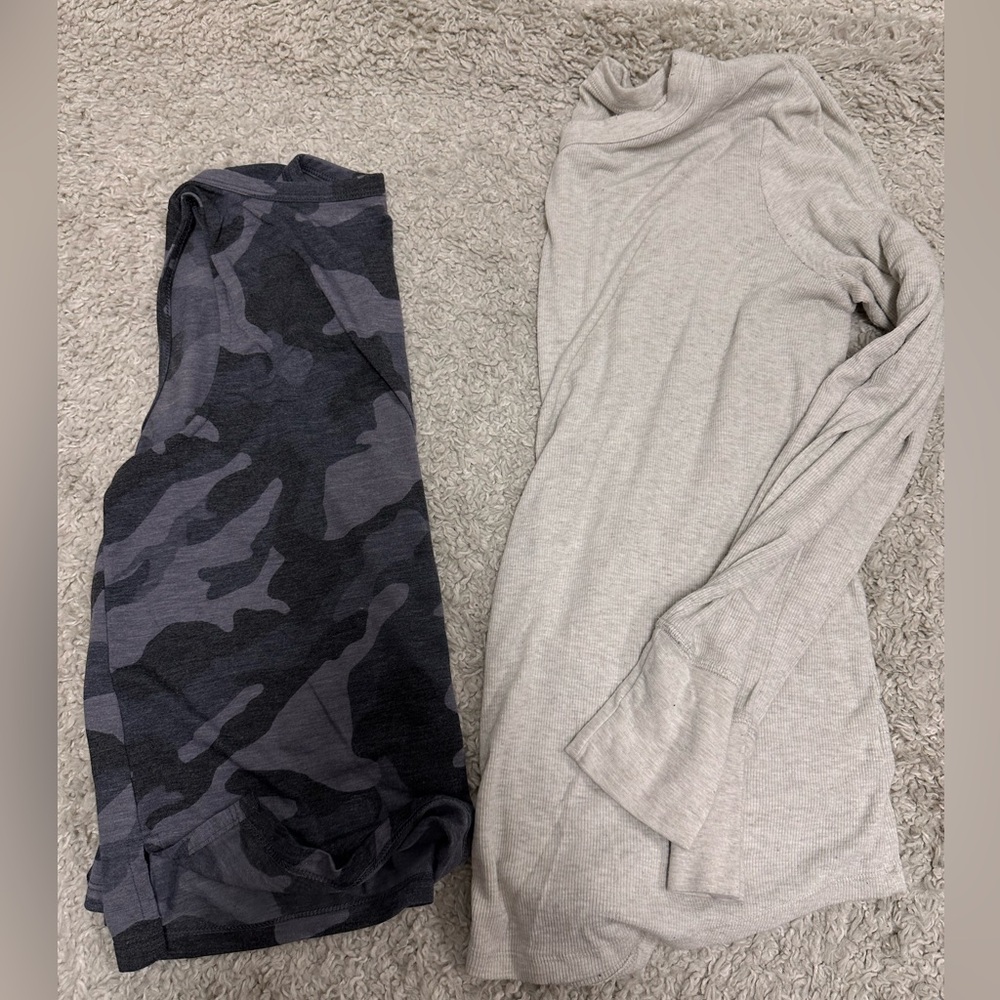 Women’s gym tank and women’s long sleeve